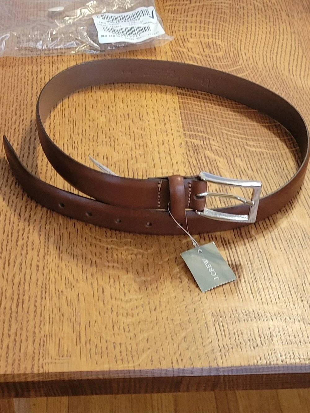 J. Crew Italian Leather Dress Belt - Cigar Brown